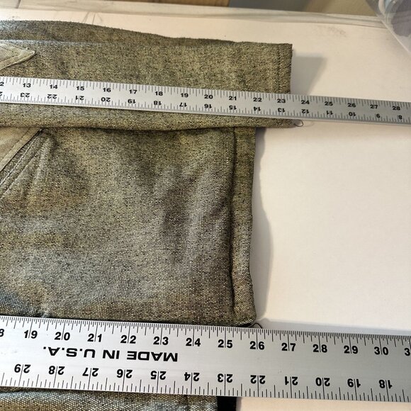 Womens Tan Jacket Zip Up Large Weave Yellow Brown Black Lining Hood Work Wear - Picture 5 of 10